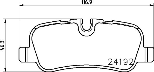 Cobreq N-1496 - Тормозные колодки, дисковые, комплект autospares.lv