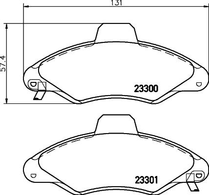 Cobreq N-144 - Тормозные колодки, дисковые, комплект autospares.lv