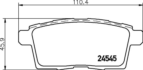 Cobreq N-1466 - Тормозные колодки, дисковые, комплект autospares.lv