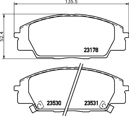 Cobreq N-1461 - Тормозные колодки, дисковые, комплект autospares.lv