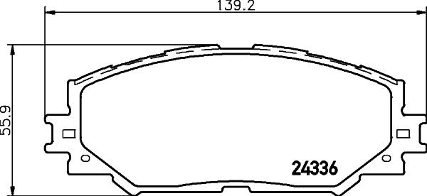 RAFSON 2BP122B - Тормозные колодки, дисковые, комплект autospares.lv