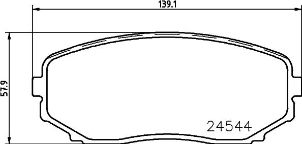 Cobreq N-1467 - Тормозные колодки, дисковые, комплект autospares.lv