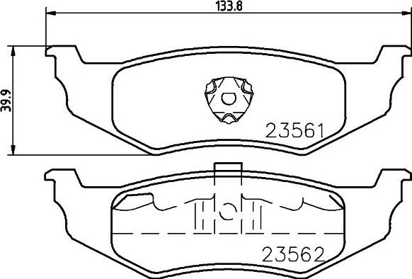 Cobreq N-1413 - Тормозные колодки, дисковые, комплект autospares.lv