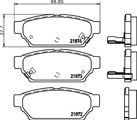 Cobreq N-1488 - Тормозные колодки, дисковые, комплект autospares.lv