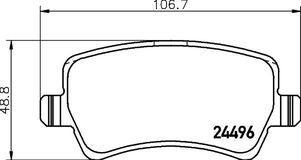 Cobreq N-1474 - Тормозные колодки, дисковые, комплект autospares.lv