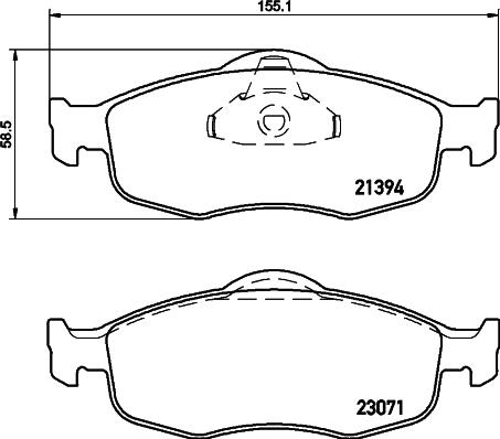 Cobreq N-147 - Тормозные колодки, дисковые, комплект autospares.lv