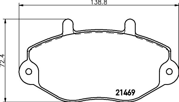 Cobreq N-154 - Тормозные колодки, дисковые, комплект autospares.lv