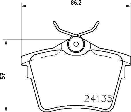 Cobreq N-1199 - Тормозные колодки, дисковые, комплект autospares.lv