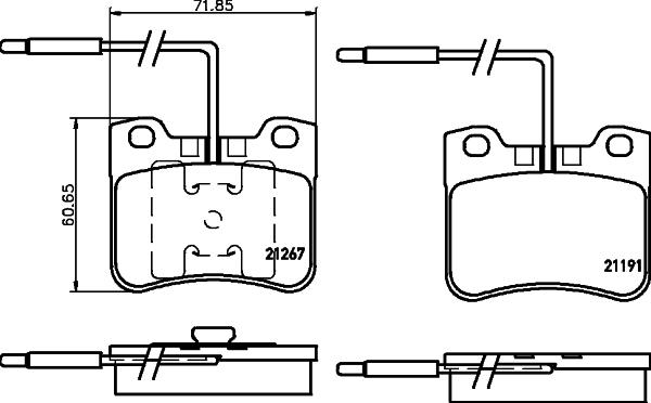 Cobreq N-1151 - Тормозные колодки, дисковые, комплект autospares.lv