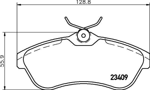 Cobreq N-1164 - Тормозные колодки, дисковые, комплект autospares.lv