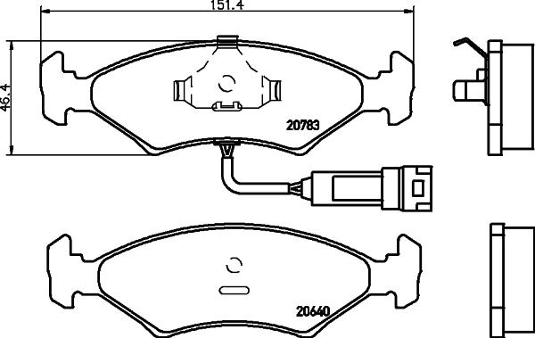 Cobreq N-116 - Тормозные колодки, дисковые, комплект autospares.lv