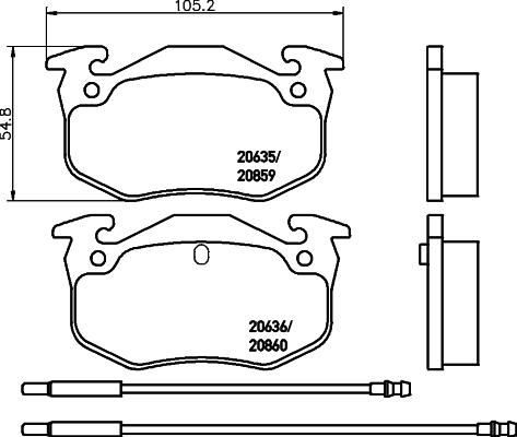 Cobreq N-1106 - Тормозные колодки, дисковые, комплект autospares.lv