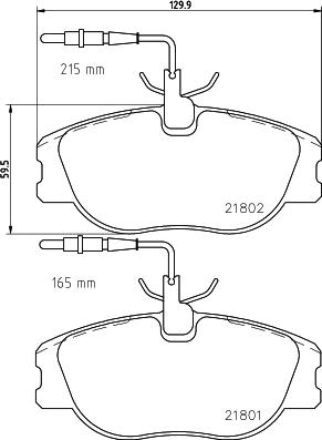 Cobreq N-1101 - Тормозные колодки, дисковые, комплект autospares.lv