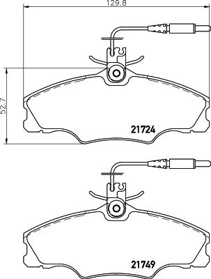 Cobreq N-1113 - Тормозные колодки, дисковые, комплект autospares.lv