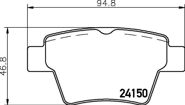 Cobreq N-1188 - Тормозные колодки, дисковые, комплект autospares.lv