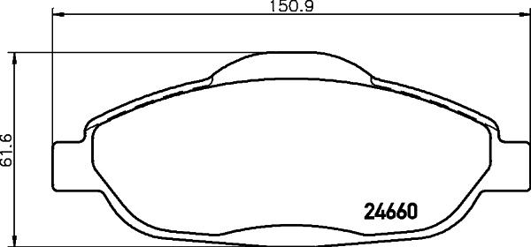 Cobreq N-1182 - Тормозные колодки, дисковые, комплект autospares.lv