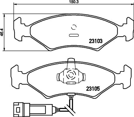 Cobreq N-117 - Тормозные колодки, дисковые, комплект autospares.lv