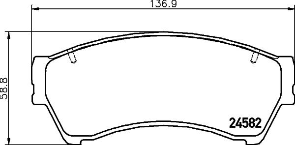 Cobreq N-185 - Тормозные колодки, дисковые, комплект autospares.lv