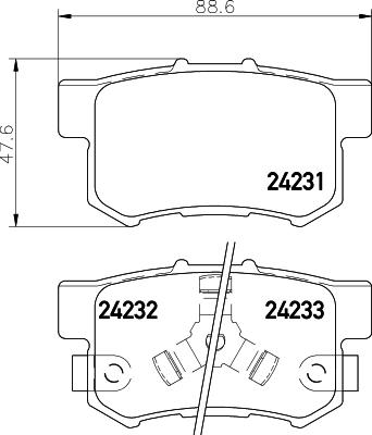 Cobreq N-1393 - Тормозные колодки, дисковые, комплект autospares.lv