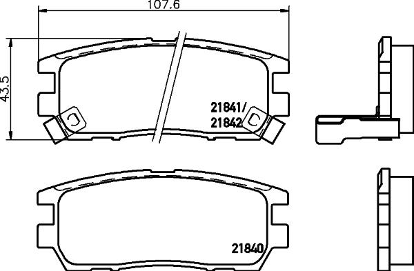 Cobreq N-1340 - Тормозные колодки, дисковые, комплект autospares.lv