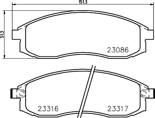 Cobreq N-1347 - Тормозные колодки, дисковые, комплект autospares.lv