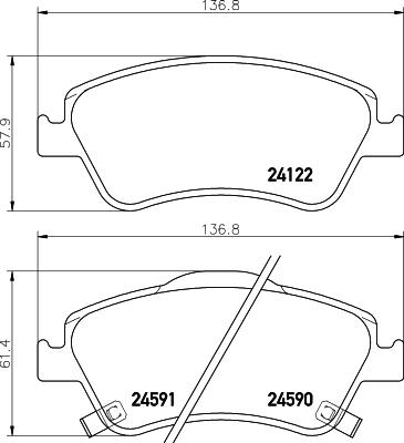 Cobreq N-1366C - Тормозные колодки, дисковые, комплект autospares.lv