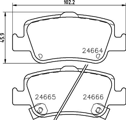 Cobreq N-1368C - Тормозные колодки, дисковые, комплект autospares.lv