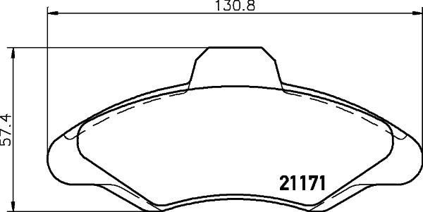 Cobreq N-130 - Тормозные колодки, дисковые, комплект autospares.lv