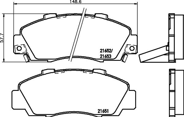 Cobreq N-1384 - Тормозные колодки, дисковые, комплект autospares.lv