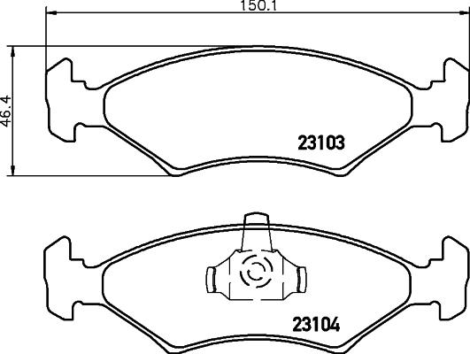 Cobreq N-138 - Тормозные колодки, дисковые, комплект autospares.lv