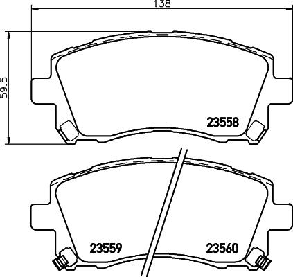 Cobreq N-1335 - Тормозные колодки, дисковые, комплект autospares.lv