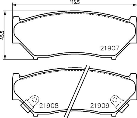 Ashuki 50-08-897 - Тормозные колодки, дисковые, комплект autospares.lv