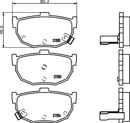 Cobreq N-1249 - Тормозные колодки, дисковые, комплект autospares.lv