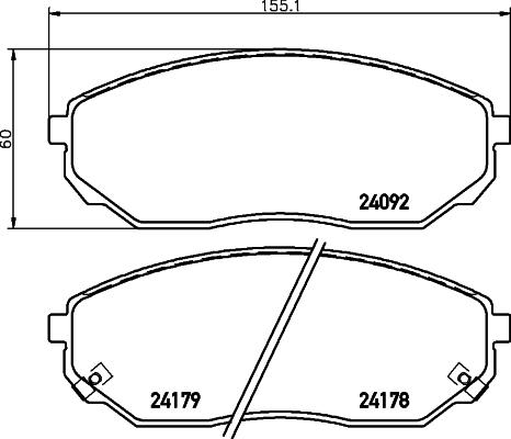 Cobreq N-1241 - Тормозные колодки, дисковые, комплект autospares.lv