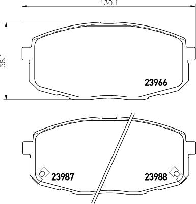 Cobreq N-1247 - Тормозные колодки, дисковые, комплект autospares.lv