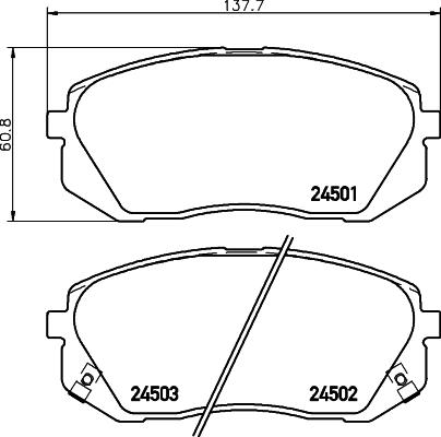 Cobreq N-1256 - Тормозные колодки, дисковые, комплект autospares.lv