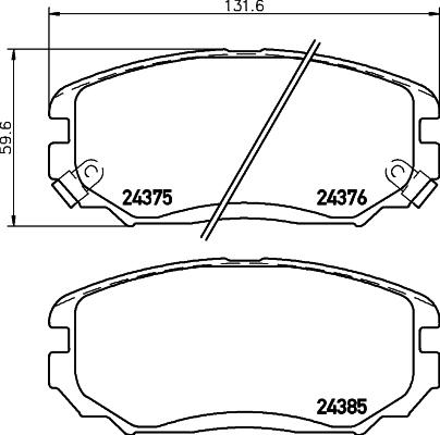 Cobreq N-1253 - Тормозные колодки, дисковые, комплект autospares.lv