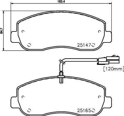 Cobreq N-1749 - Тормозные колодки, дисковые, комплект autospares.lv