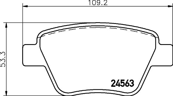 Cobreq N-1742 - Тормозные колодки, дисковые, комплект autospares.lv