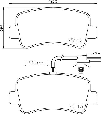 Cobreq N-1747 - Тормозные колодки, дисковые, комплект autospares.lv