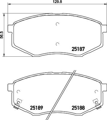 Roulunds Rubber 244081 - Тормозные колодки, дисковые, комплект autospares.lv