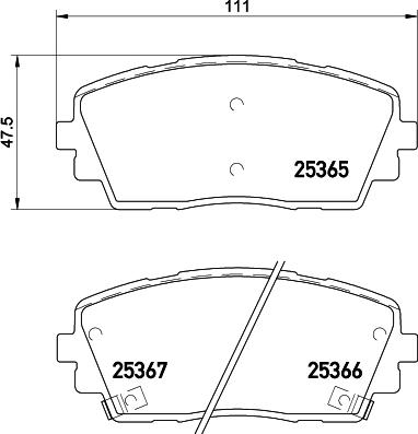 Cobreq N-1711 - Тормозные колодки, дисковые, комплект autospares.lv