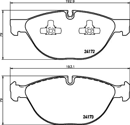 Cobreq N-1734 - Тормозные колодки, дисковые, комплект autospares.lv