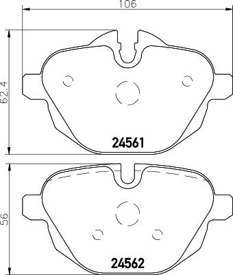 Cobreq N-1730 - Тормозные колодки, дисковые, комплект autospares.lv