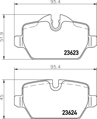 Cobreq N-1726 - Тормозные колодки, дисковые, комплект autospares.lv