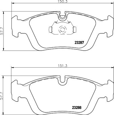 Cobreq N-859 - Тормозные колодки, дисковые, комплект autospares.lv