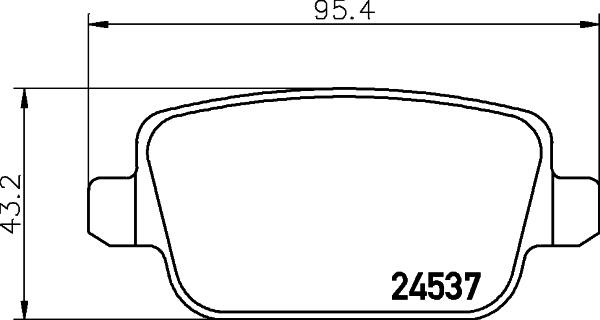 Cobreq N-868 - Тормозные колодки, дисковые, комплект autospares.lv