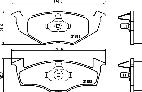 Cobreq N-820 - Тормозные колодки, дисковые, комплект autospares.lv