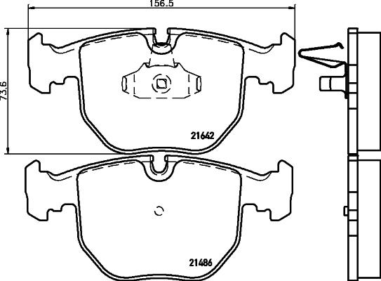 Cobreq N-838 - Тормозные колодки, дисковые, комплект autospares.lv