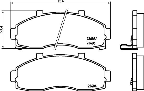 Cobreq N-829 - Тормозные колодки, дисковые, комплект autospares.lv